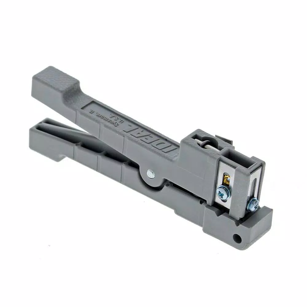Ideal Adjustable Coax and Fiber Ringer Stripper Tool, Up to 1/8 in.