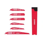 DIABLO Bi-Metal Reciprocating Saw Blade Set for Nail-Embedded Wood and Metal Cutting, 6-Piece thumbnail 1