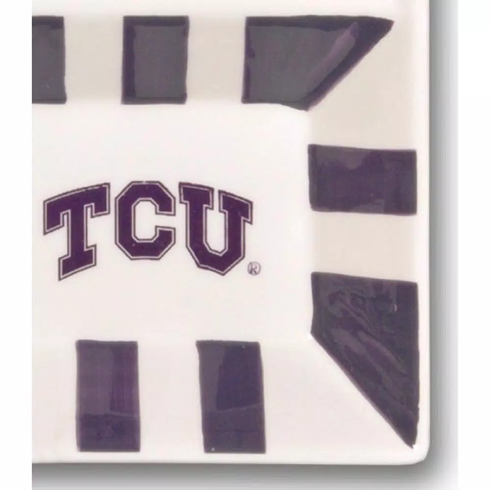 Magnolia Lane TCU TCU Ceramic 4-Section Tailgating Serving Platter with Team Logo