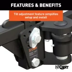 CURT TruTrack Weight Distribution System, 5,000 - 8,000 lbs. Capacity, 35-9/16" Bars thumbnail 3