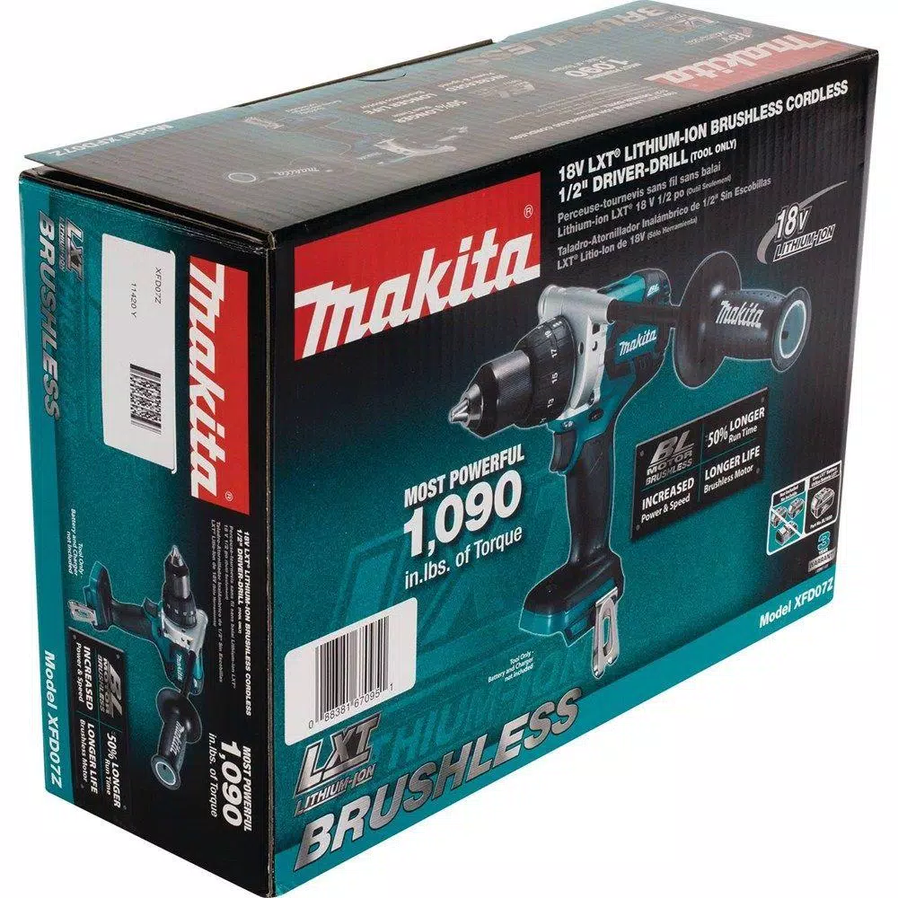 Makita 18V LXT Brushless 1/2 in. Cordless Driver/Drill (Tool-Only)