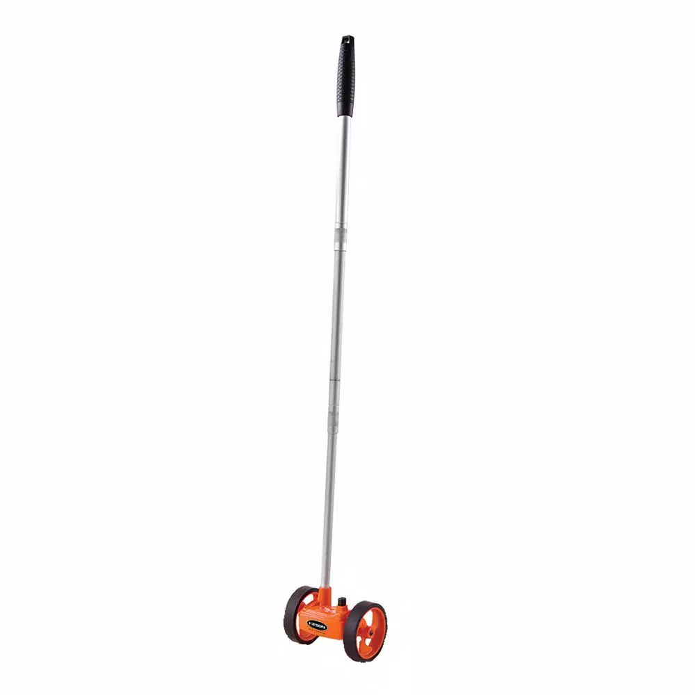 Keson 4 in. Dual Wheel Measuring Wheel with Telescoping Handle, 10,000 ft. Capacity