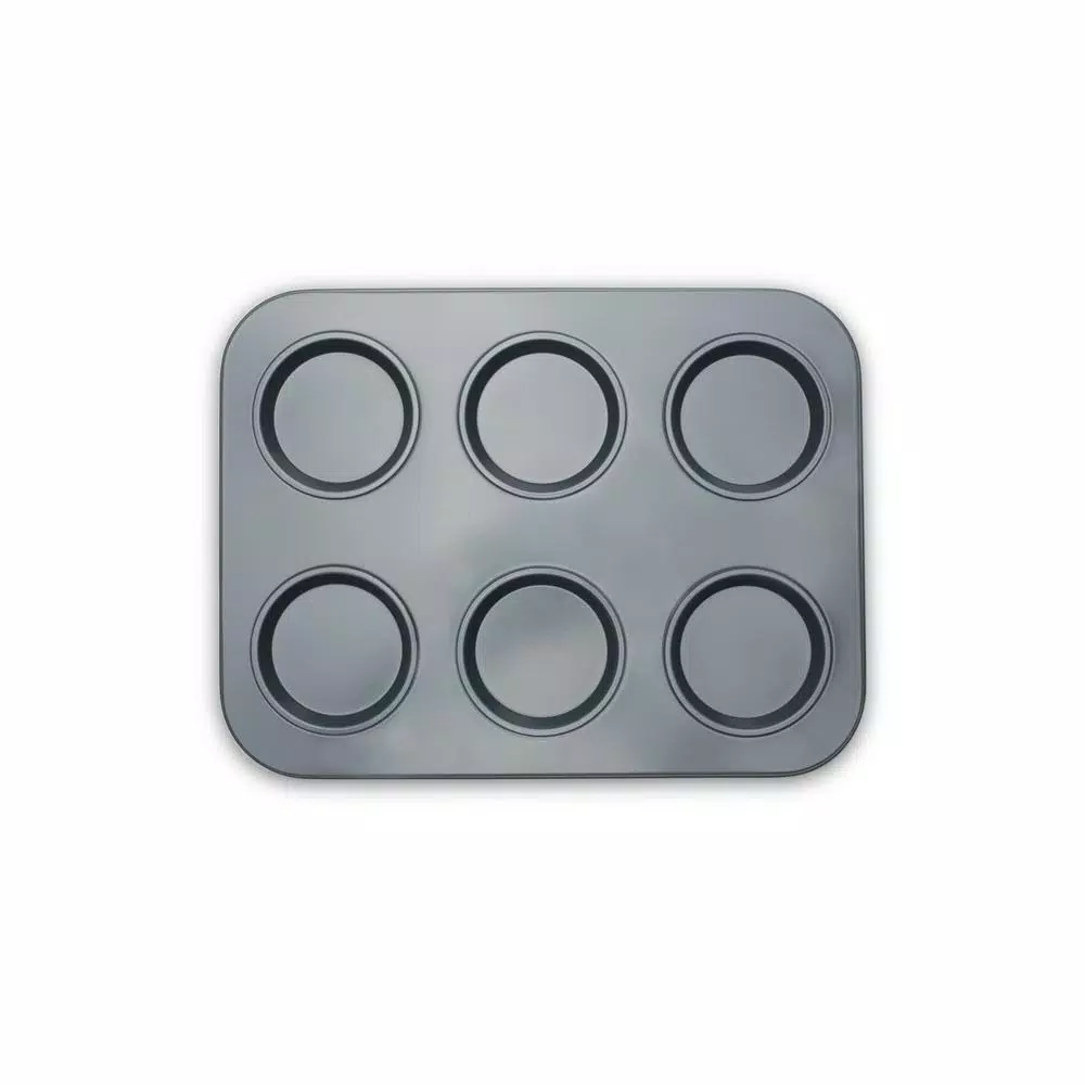 Fox Run Preferred Non-Stick Large Muffin Top Pan, 6-Cup Carbon Steel