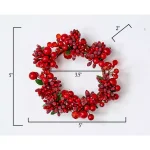 WORTH IMPORTS 3.5" Mixed Red Berry Candle Ring Set of 2 - Holiday Pillar Candle Decor thumbnail 2