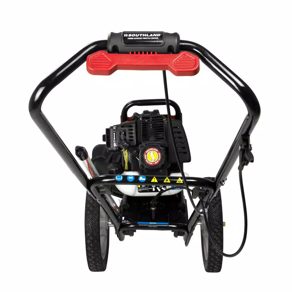 Southland 43cc Gas Walk-Behind Wheeled String Trimmer, 17 in. Cutting Path