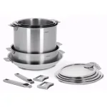 Cristel Strate 13-Piece Stainless Steel Cookware Set with Detachable Handles thumbnail 2