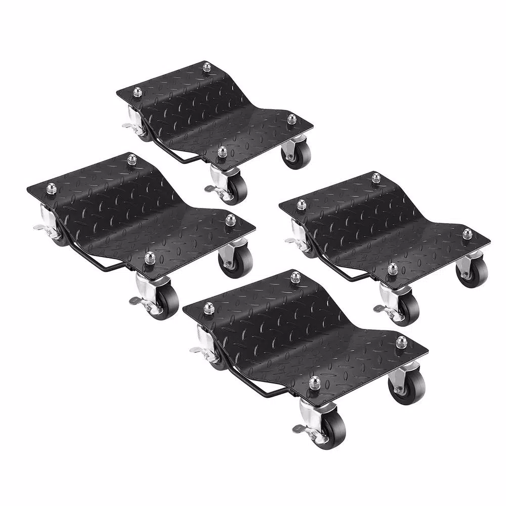 Pentagon Tool Premium Steel Car Tire Skate Dolly 4-Pack, 1,500 lbs Capacity per Skate