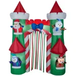 Gemmy 9 ft. Santa's Castle Airblown Archway Inflatable Holiday Decor thumbnail 1