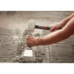 RIDGID 16 oz. Rubber Tile Mallet and Pro-Hinge Stabilizing Knee Pad Set thumbnail 6
