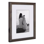 DesignOvation Gallery Wood Picture Frame Set, Gray, 8x10 in. (Matted to 5x7 in.), Set of 4 thumbnail 3