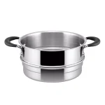 Circulon Momentum 3-Quart Stainless Steel Nonstick Saucepot with Steamer Insert and Glass Lid thumbnail 5