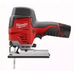 Milwaukee M12 12V Lithium-Ion Cordless Jig Saw Kit with 1.5 Ah Battery, Charger, and Tool Bag thumbnail 9