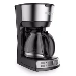 Total Chef 12-Cup Programmable Drip Coffee Maker with Glass Carafe, LCD Display, and Auto Shut-Off - Black/Silver thumbnail 1