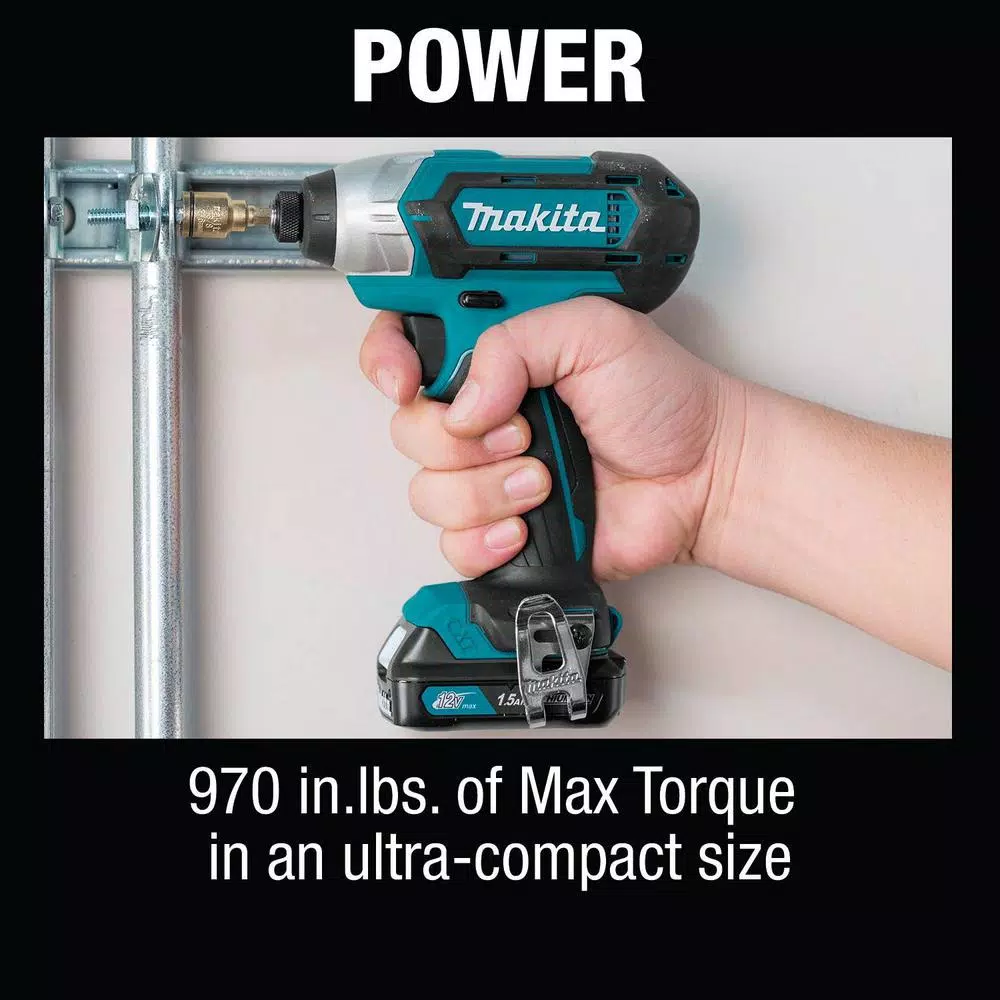 Makita 12V MAX CXT Cordless 3/8 in. Drill and Impact Driver Combo Kit with (2) 1.5Ah Batteries, Charger, and Bag