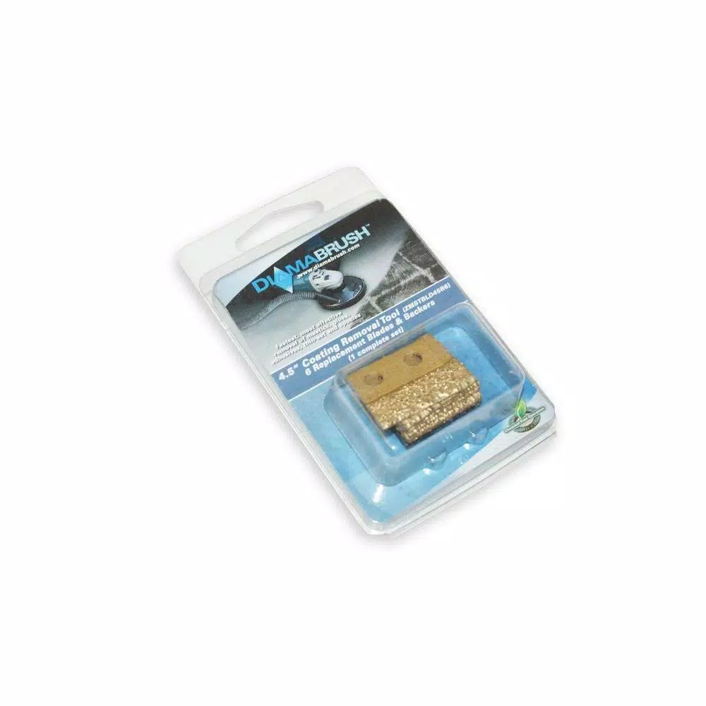 Diamabrush 4.5 in. Concrete Abrasive Removal Replacement Blade Kit (6 Blades & 6 Backers)