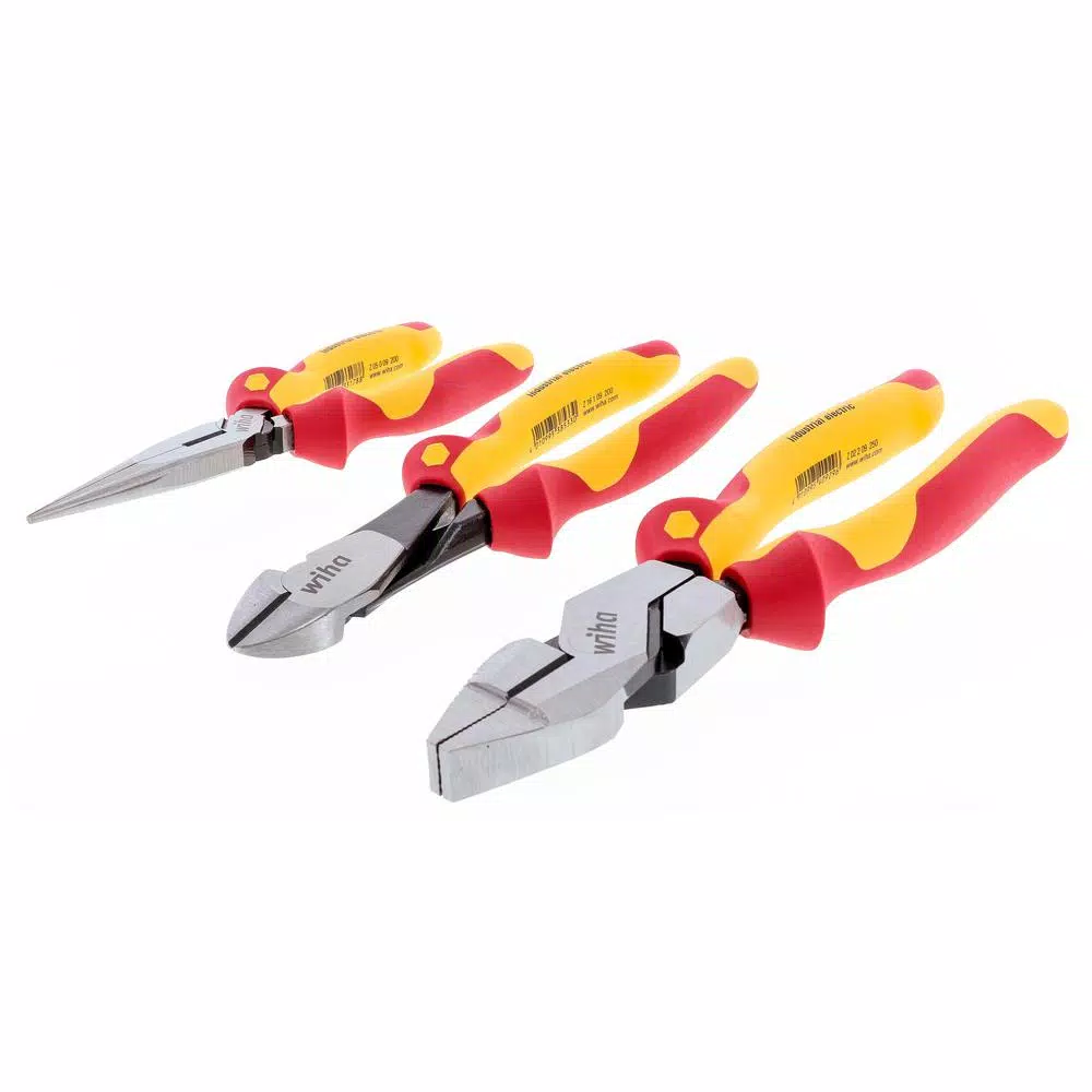 Wiha 3-Piece Insulated Pliers and Cutters Set, 1000V VDE Certified