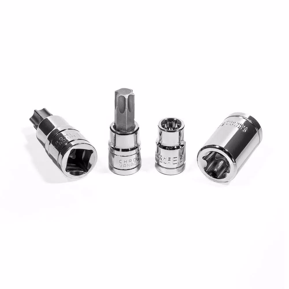XtremepowerUS 35-Piece Torx Tamper Proof and External Star Socket Bit Set, S2 Steel & CR-V