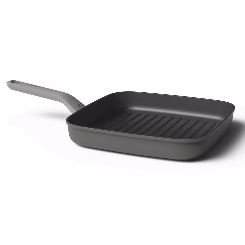 BergHOFF Leo 10 in. Aluminum Nonstick Grill Pan, Induction Compatible, Grey