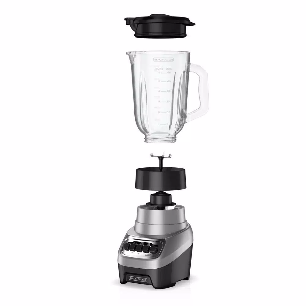 BLACK+DECKER PowerCrush 700W Multi-Function Blender with 48 oz. Glass Jar