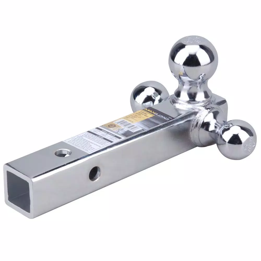 Max Load Chrome Triple Ball Hitch for 2 in. Receivers - 1-7/8 in., 2 in., and 2-5/16 in. Balls