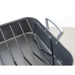 RSVP International 8 Qt. Cast Aluminum Roasting Pan with Non-Stick Rack thumbnail 4