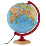 Waypoint Geographic Circus Explorer 10 in. Illuminated Desktop Globe for Kids with Beech Wood Base thumbnail 1