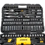 DEWALT 168-Piece Mechanics Tool Set with 1/4 in., 3/8 in., and 1/2 in. Drive Ratchets and Sockets thumbnail 3