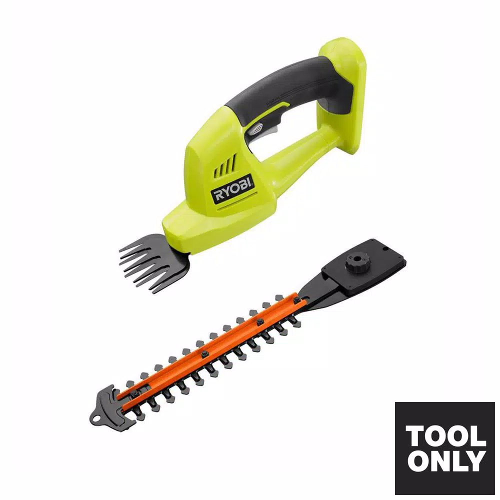 RYOBI 18V ONE+ Cordless Grass Shear and Shrubber Trimmer, Tool Only
