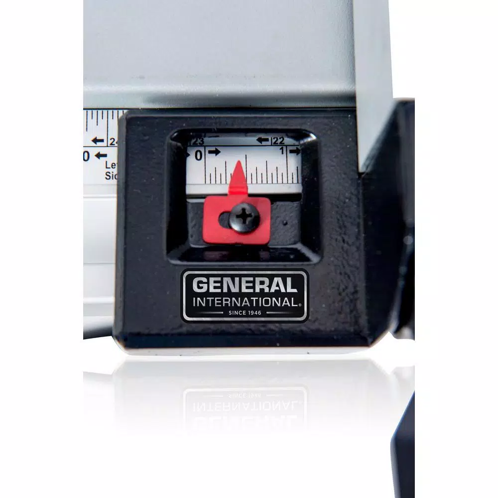 General International 10 in. 15 Amp Commercial Portable Table Saw with Extendable Stand
