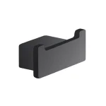 Nameeks Gedy Lounge Double Robe and Towel Hook - Matte Black Brass thumbnail 1