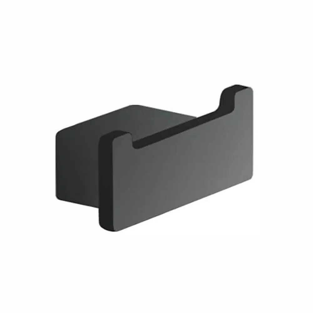 Nameeks Gedy Lounge Double Robe and Towel Hook - Matte Black Brass