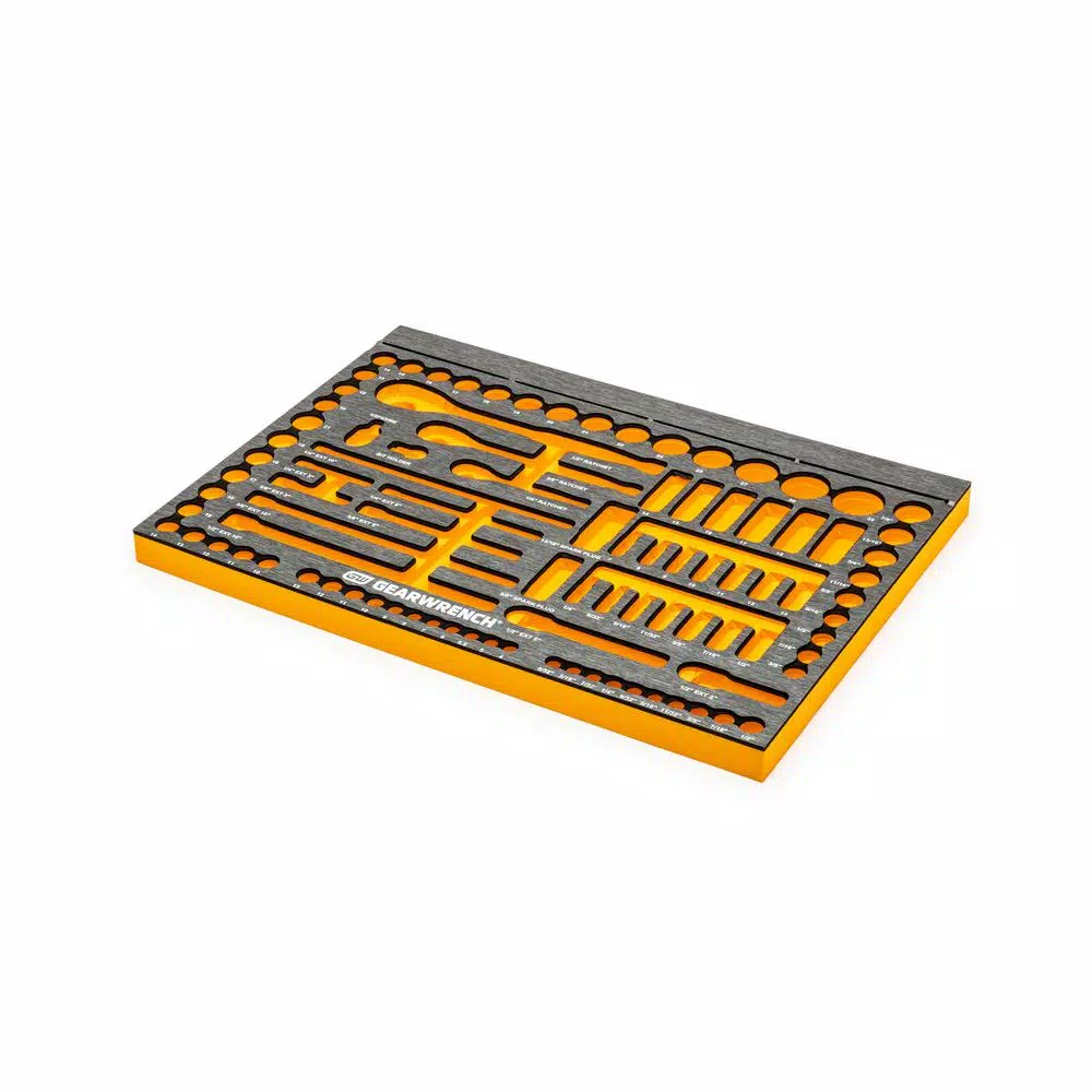GEARWRENCH 94-Piece Metric and SAE Mechanics Hand Tool Set with EVA Socket Tray