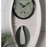 FirsTime & Co. FirsTime and Co. Ocean Canoe Wall Clock, Rustic White Wood, 18 x 7.75 in. thumbnail 3