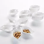 MALACASA 4.5 in. White Porcelain Ramekins Set of 16, Ceramic Souffle Dishes and Serving Bowls thumbnail 6