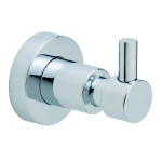 No Drilling Required Loxx Single Robe Hook in Chrome - No-Drill Mounting System for Glass, Tile, and Wood thumbnail 1