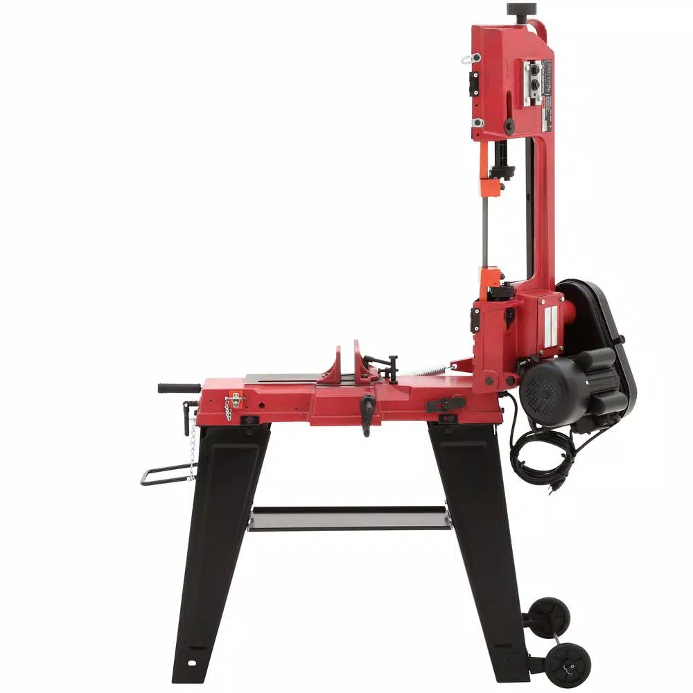 General International 4.5 in. Metal Cutting Band Saw with Heavy Duty Steel Stand