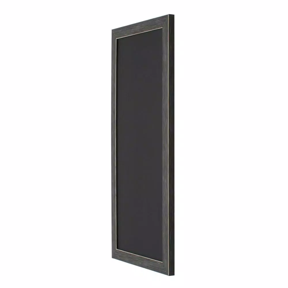 DesignOvation Wyeth Framed Magnetic Chalkboard Memo Board, 13 x 26 inch
