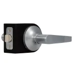 Global Door Controls Franklin Style Passage Lever, Brushed Chrome, Residential thumbnail 1
