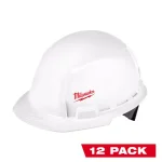 Milwaukee BOLT White Type 1 Class E Front Brim Hard Hat with Small Logo (12-Pack) thumbnail 1