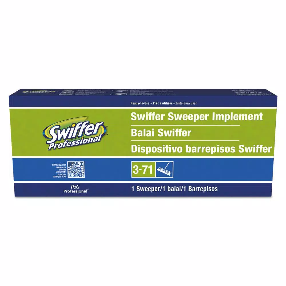 Swiffer Sweeper Dry and Wet Mop Starter Kit, Flat Mop with Aluminum Handle (Case of 3)