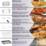 Boyel Living Geek Chef 13 Qt. Stainless Steel Air Fryer Oven with Rotisserie, Dehydrator & 8-Piece Accessory Kit thumbnail 8