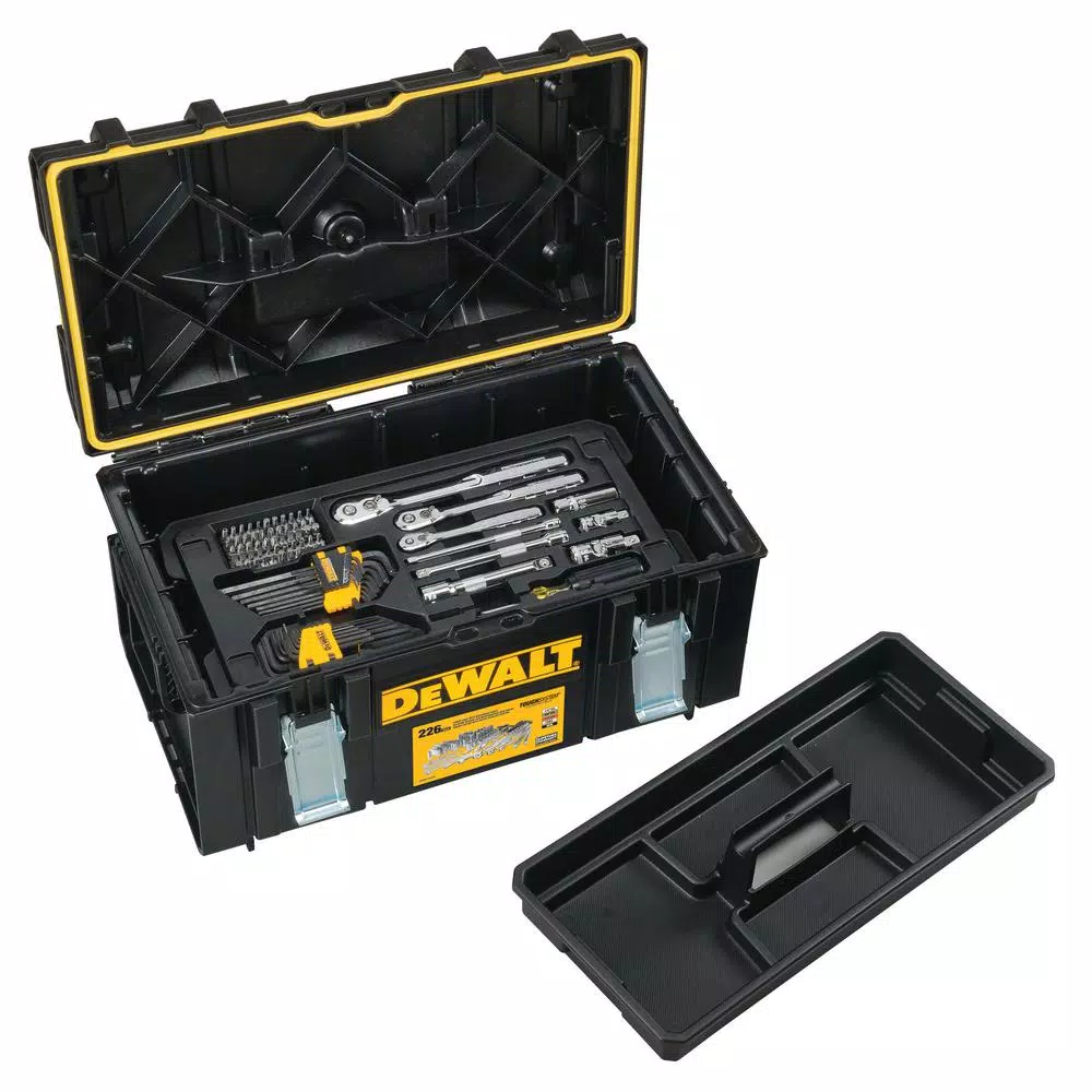 DEWALT 226-Piece Mechanics Tool Set with 22 in. TOUGHSYSTEM Medium Tool Box