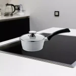 Berndes SignoCast Pearl 2 Qt. Cast Aluminum Ceramic Nonstick Sauce Pan with Glass Lid, White thumbnail 3
