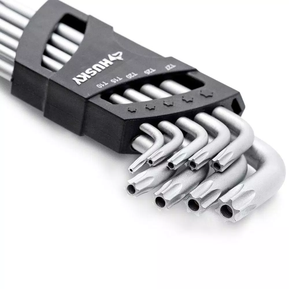 Husky 9-Piece Magnetic Tamperproof Torx L-Key Set