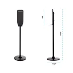 Alpine Industries 800ml Automatic Stainless Steel Gel Sanitizer & Soap Dispenser with Floor Stand thumbnail 8