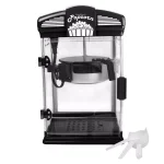 West Bend 4-Quart Movie Theater Style Popcorn Popper Machine with Nonstick Kettle and Scoop, Black thumbnail 1