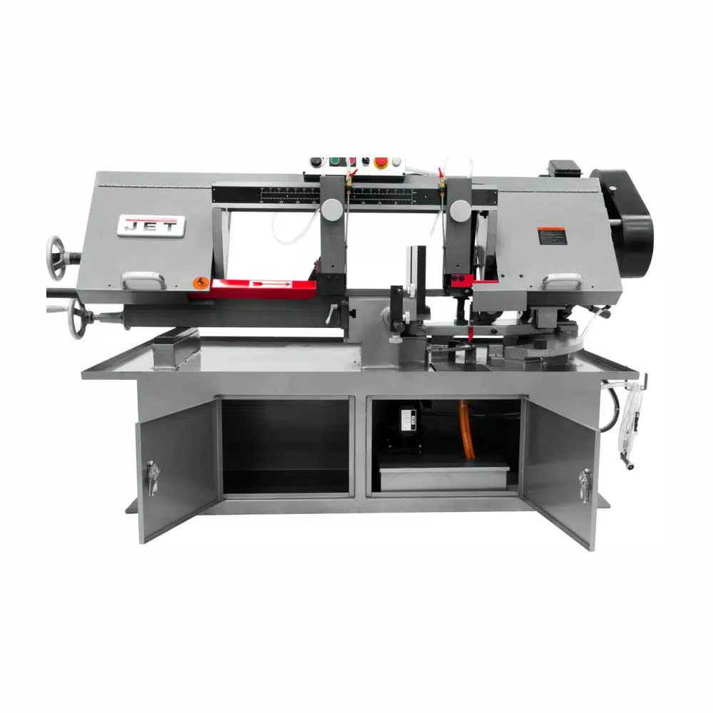 Jet 10 in. x 18 in. Horizontal Dual Mitering Metalworking Bandsaw, 2 HP, 230V