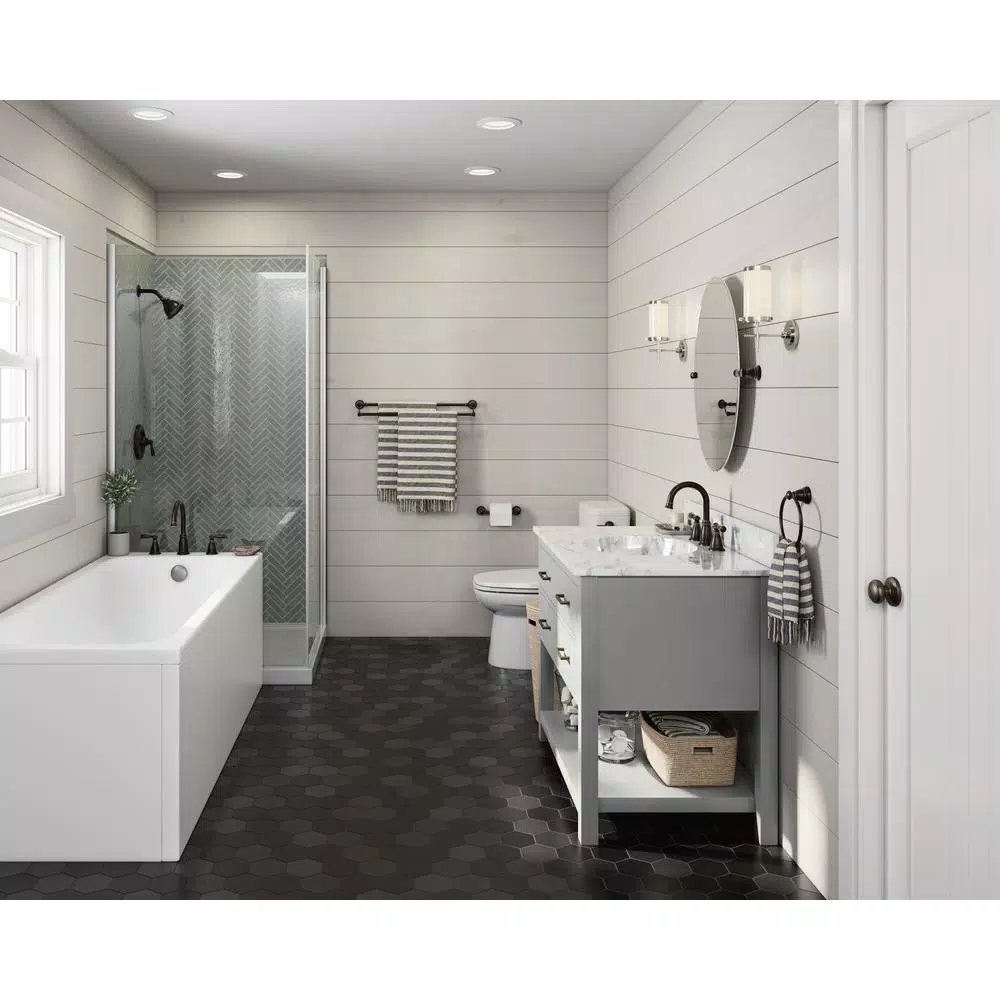 MOEN Banbury 18 in. Single Towel Bar in Mediterranean Bronze