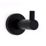 Italia Florence Wall Mounted Robe Hook - Matte Black Solid Brass thumbnail 1