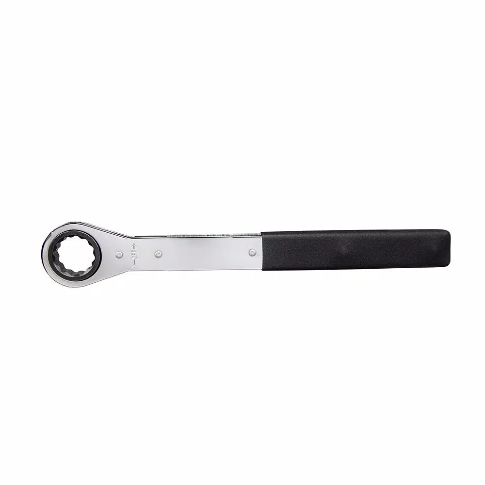 Klein Tools 1 in. Ratcheting Box End Wrench, Chrome Plated